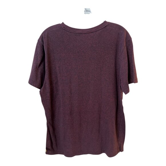 Tony Hawk Next Level Men’s V-Neck Performance T-Shirt Burgundy Large - Picture 4 of 5